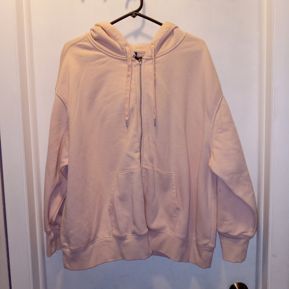 OLD NAVY 2X PINK ZIP UP HOODIE